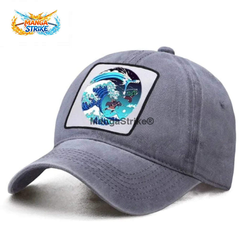 Casquette Demon Slayer - Kamado ’Water’ - Tanjiro et Nezuko - Chapeau