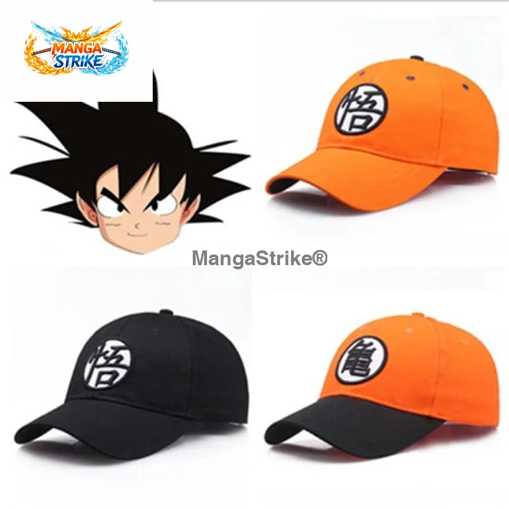 Casquette Dragon Ball Z - SonGoku - Orange / Noir - Chapeau