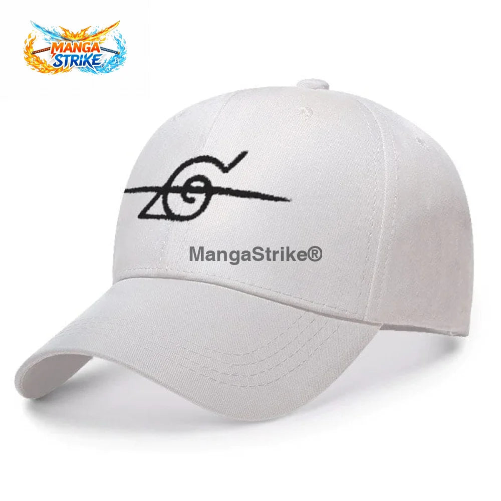 Casquette Naruto - Ninja Déserteur de Konoha - Blanc - Chapeau
