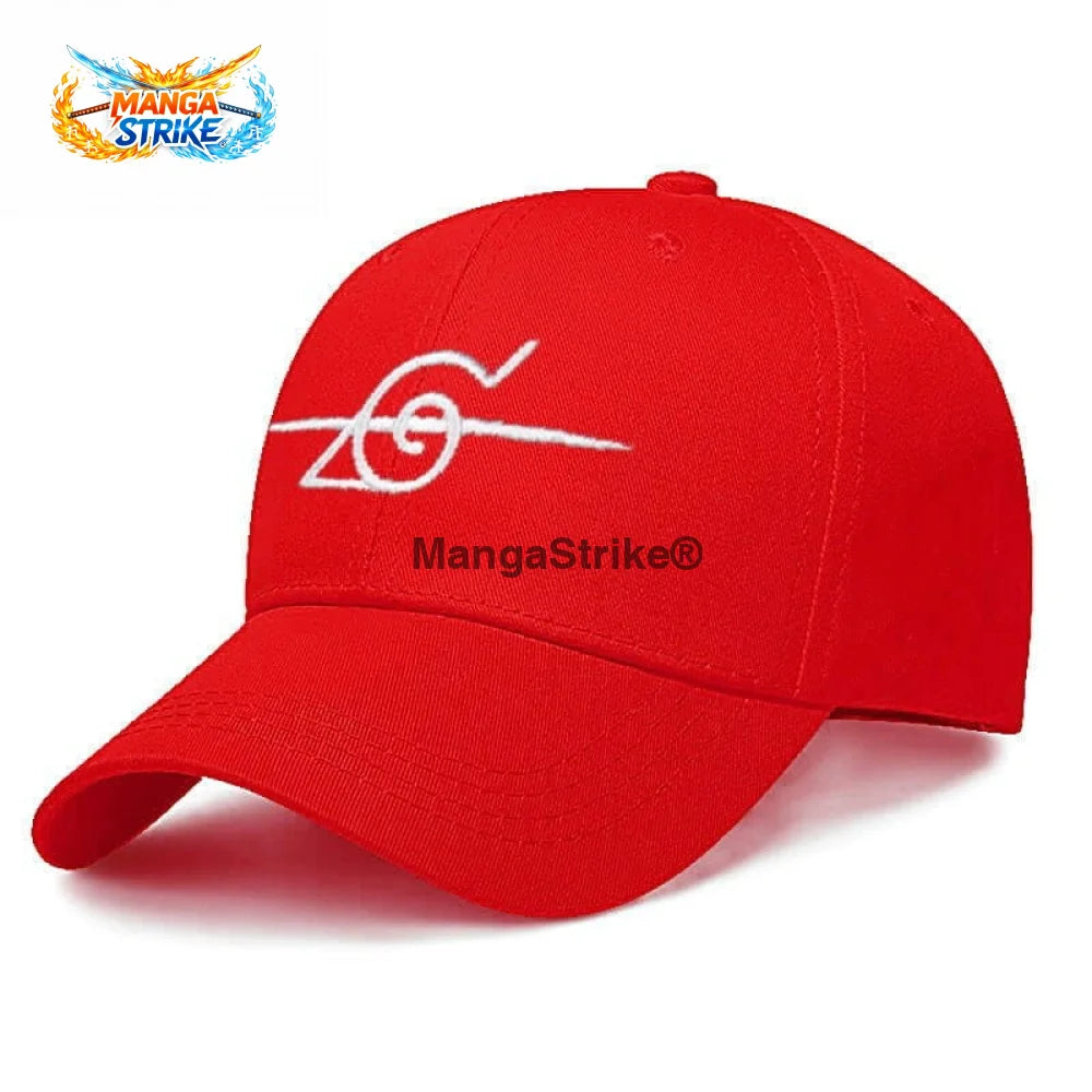 Casquette Naruto - Ninja Déserteur de Konoha - Rouge - Chapeau