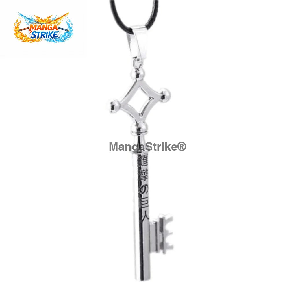 Collier Attaque des Titans - Clé d’Eren Argentée - bijoux