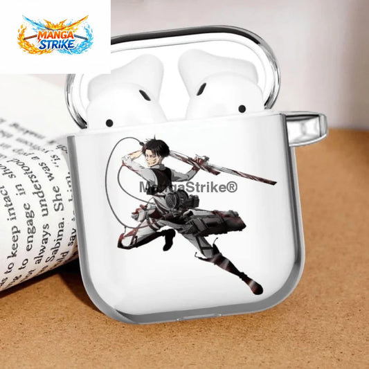 Coque Airpods Livaï en mode combat- Attaque des Titans - Airpods Pro - 200001619