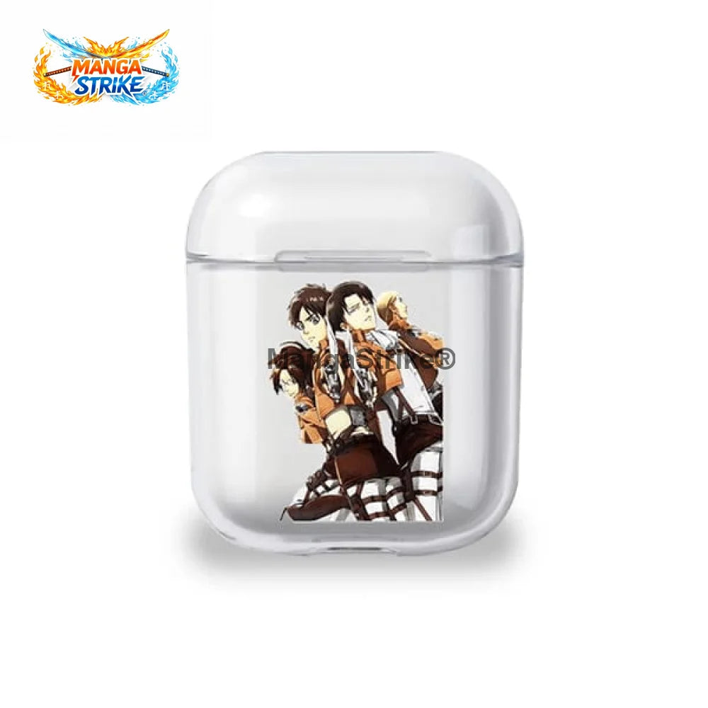 Coque Attaque des Titans - Airpods Livaï Eren et Hansi - Levi Eren et Hansi Airpods 1 et 2 - 200001619