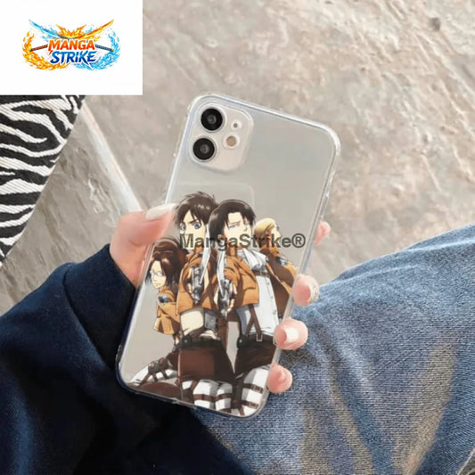 Coque Attaque des Titans - iPhone Eren Hansi Erwin et Livaï - iPhone 11 - 380230