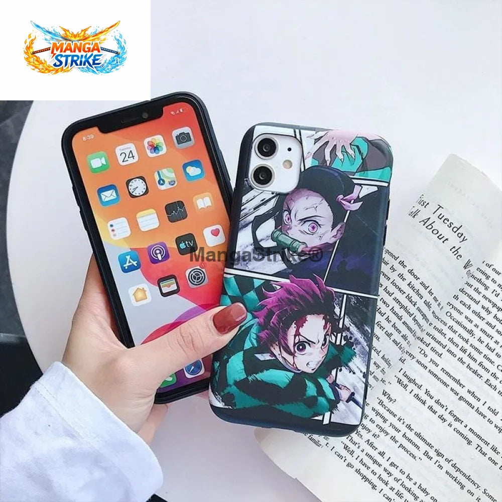 Coque Demon Slayer - Iphone Tanjiro & Nezuko - 380230