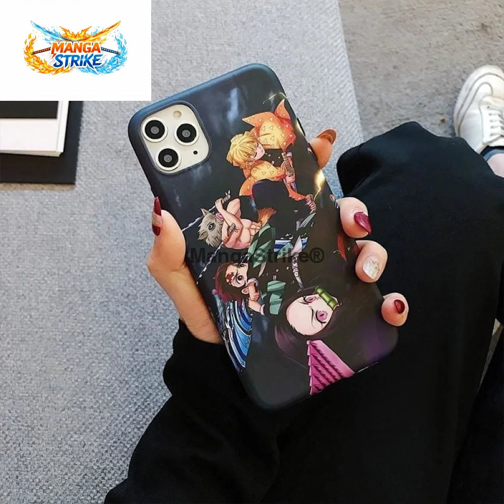 Coque Demon Slayer - Iphone Tanjiro Nezuko Zenitsu et Inosuke - 380230