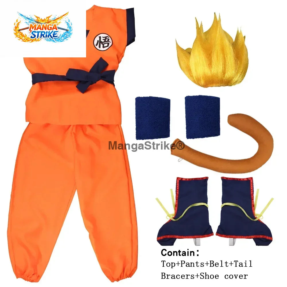 Cosplay Dragon Ball – Goku - Cosplay Goku - Perruque Jaune / 90cm - 100cm