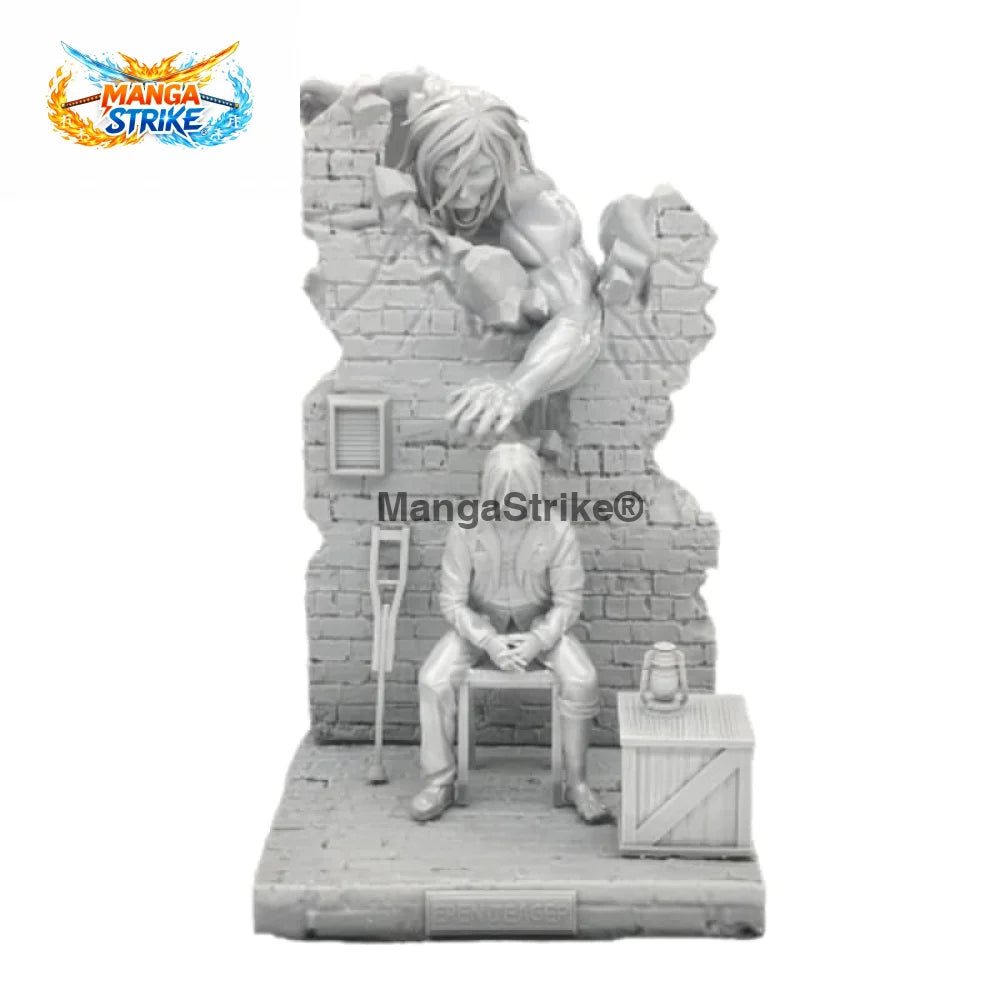 Figurine Attaque des Titans - en résine Titan Assailant et Eren Jaeger - figurine