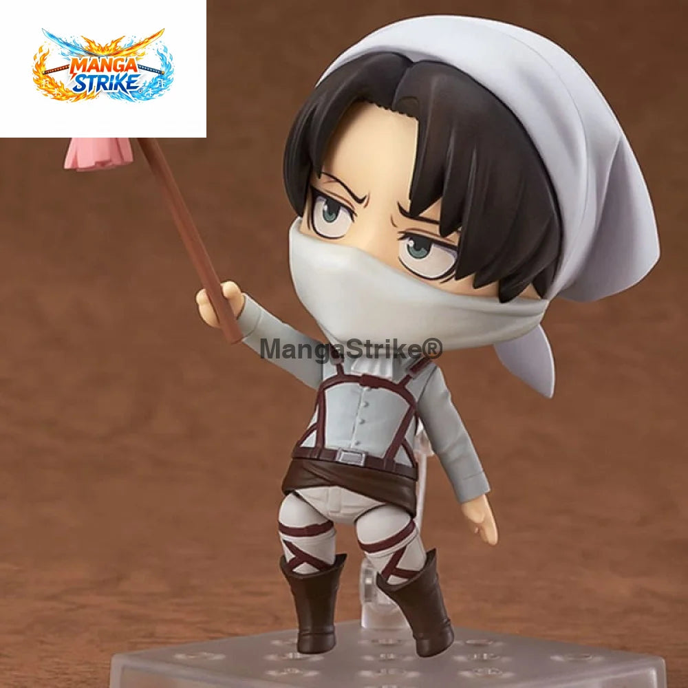 Figurine Attaque des titans - Nendoroid Livaï Ackerman - Livaï - Cute cleaning - figurine