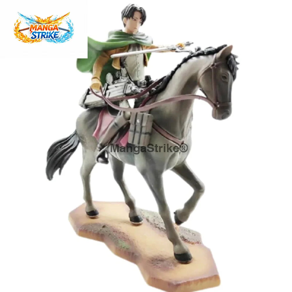 Figurine Attaque des Titans - Rivaille Ackerman à cheval - Rivaille Ackerman à cheval - figurine