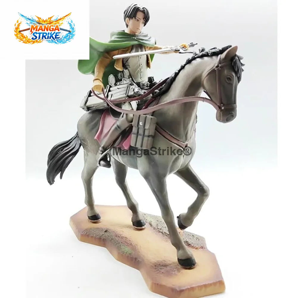 Figurine Attaque des Titans - Rivaille Ackerman à cheval - Rivaille Ackerman à cheval - figurine