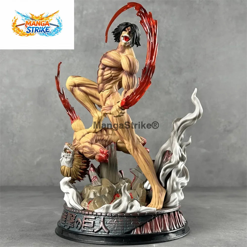 Figurine Attaque des Titans - Titan Assaillant vs Titan Mâchoire - figurine