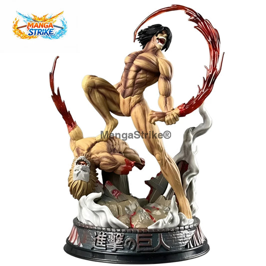 Figurine Attaque des Titans - Titan Assaillant vs Titan Mâchoire - figurine
