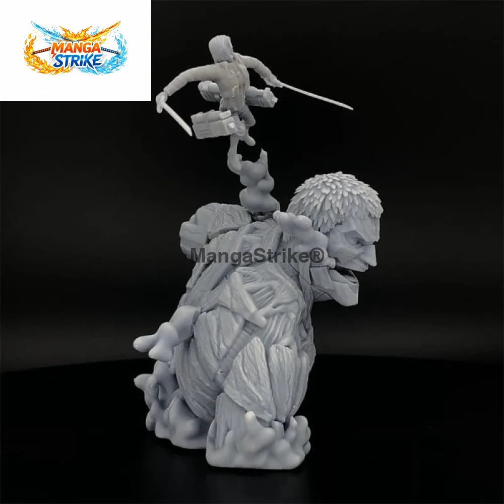 Figurine Attaque des Titans - Titan Cuirassé vs Mikasa Ackerman - figurine