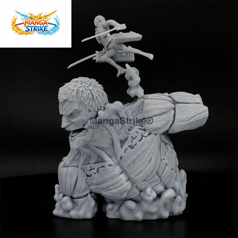 Figurine Attaque des Titans - Titan Cuirassé vs Mikasa Ackerman - figurine