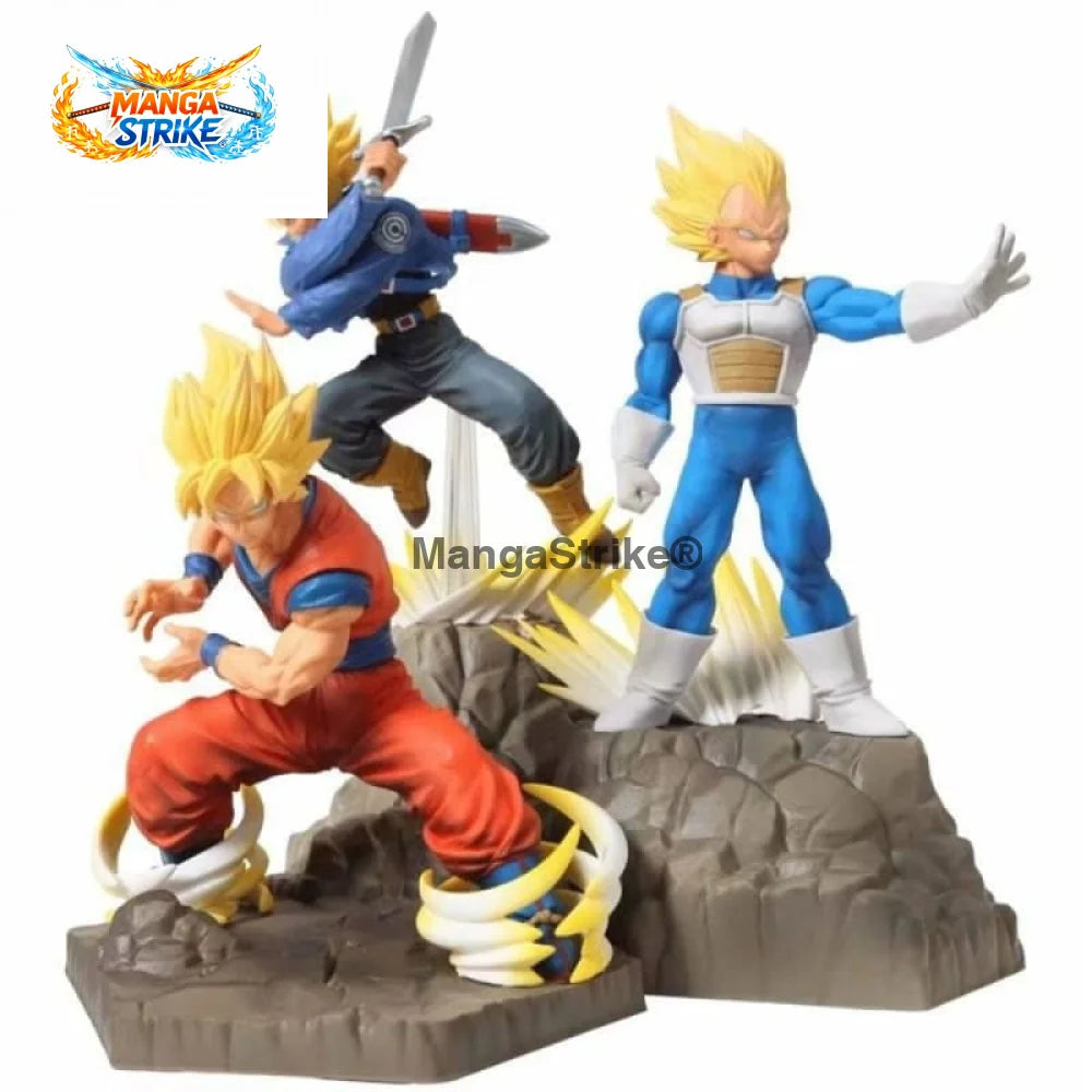 Figurine Dragon Ball Z - Son Goku Vegeta et Trunks - figurine
