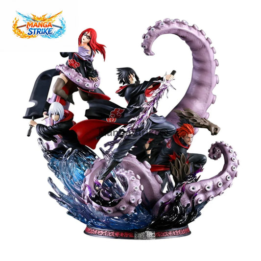 Figurine Naruto - Sasuke x Suigetsu x Karin x Jûgo - Equipe Taka - figurine
