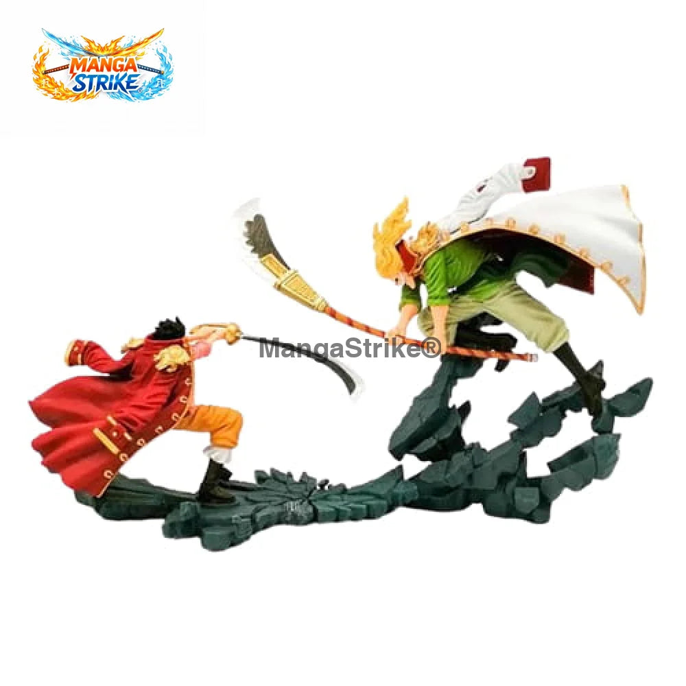 Figurine One Piece - Roger x Newgate - Gol. D Roger vs Barbe Blache - figurine