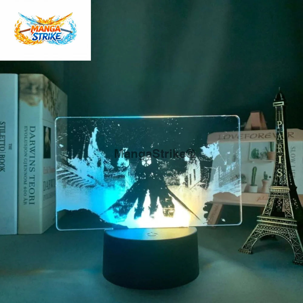 Lampe Attaque des Titans - LED Eren Jaeger Bicolore - Avec télécommande