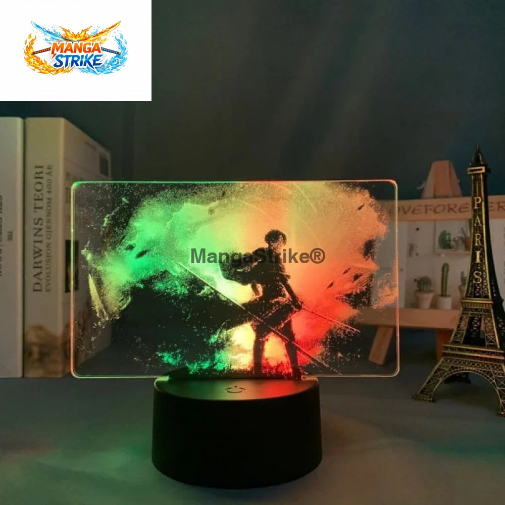 Lampe Attaque des Titans - LED Livail Ackerman Bicolore - Avec télécommande