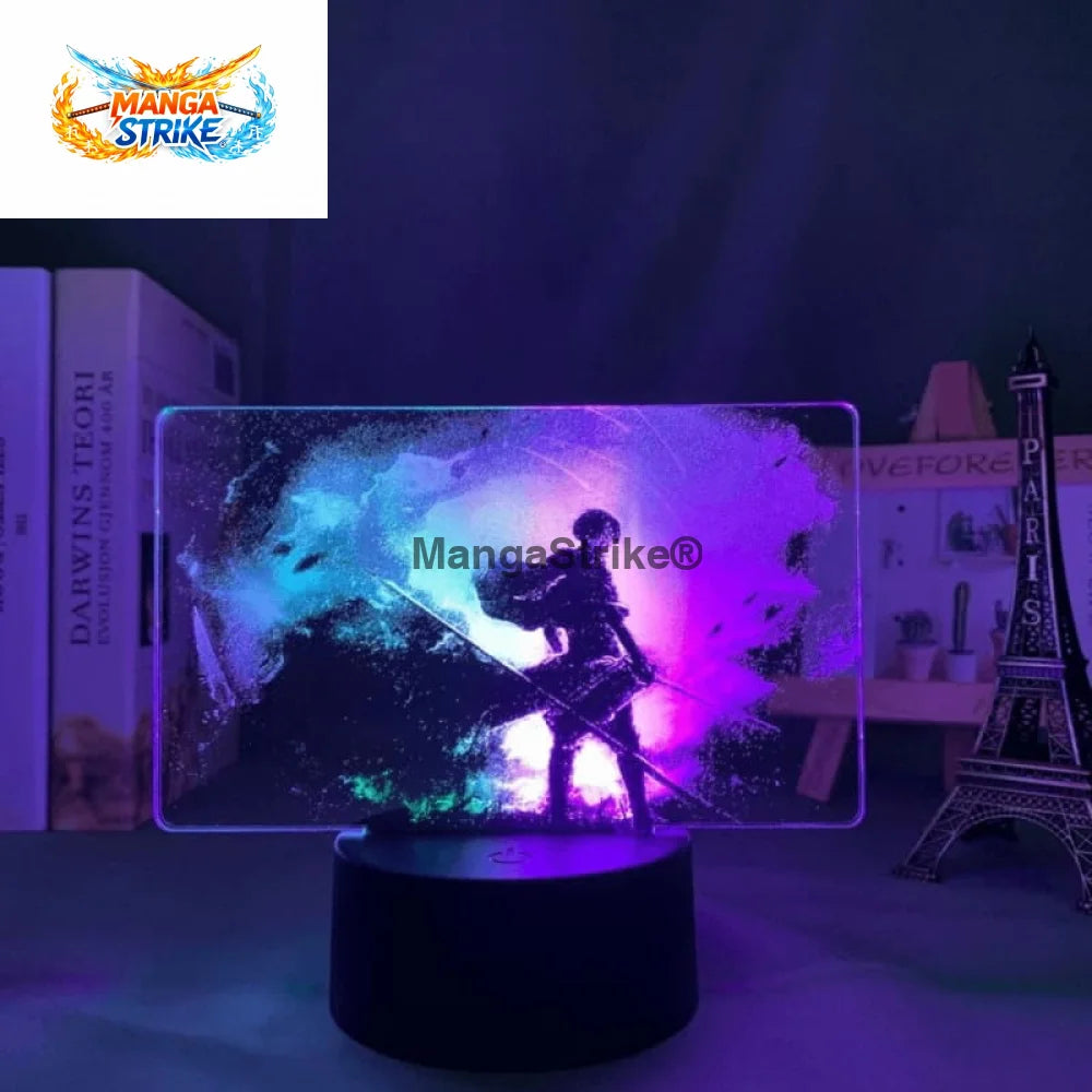 Lampe Attaque des Titans - LED Livail Ackerman Bicolore - Avec télécommande