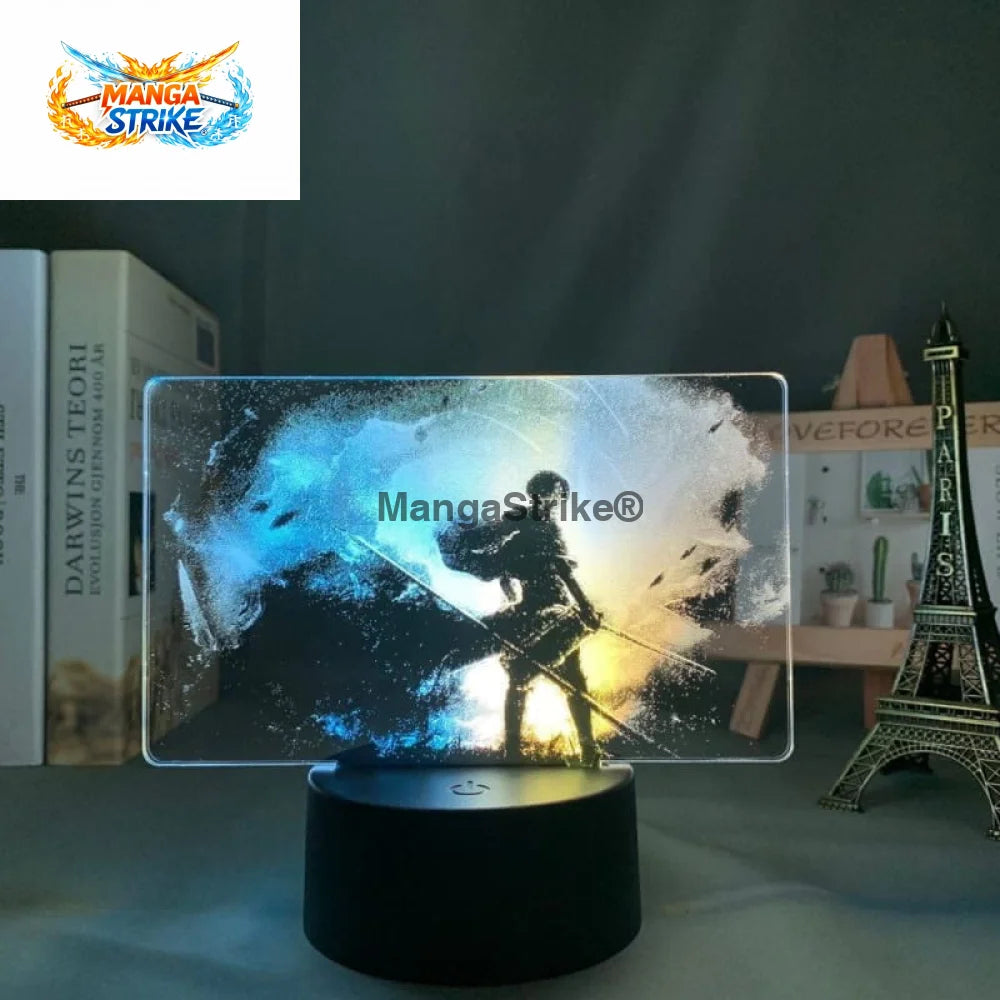 Lampe Attaque des Titans - LED Livail Ackerman Bicolore - Avec télécommande
