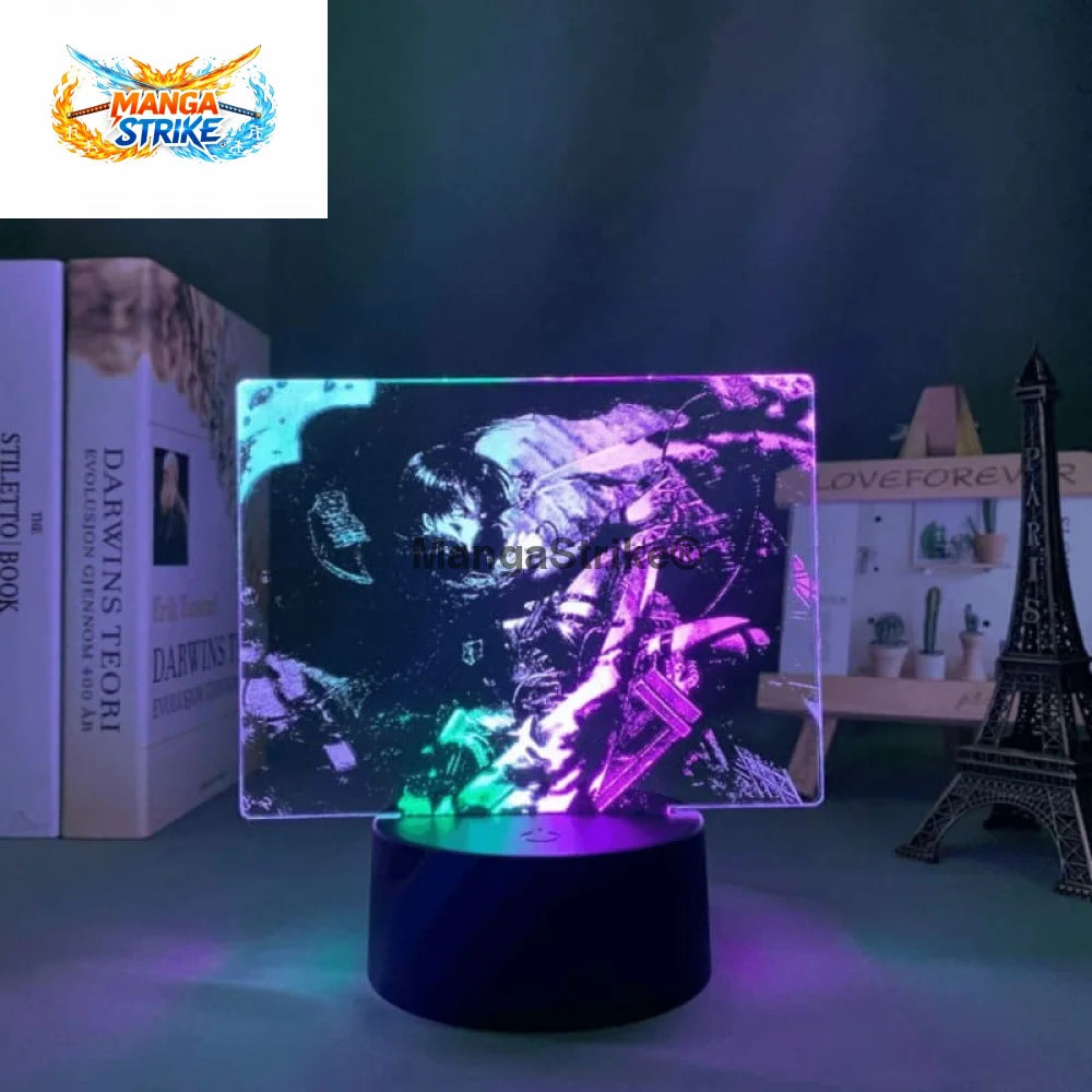 Lampe Attaque des Titans - LED Livail Ackerman Bicolore V2 - Avec télécommande