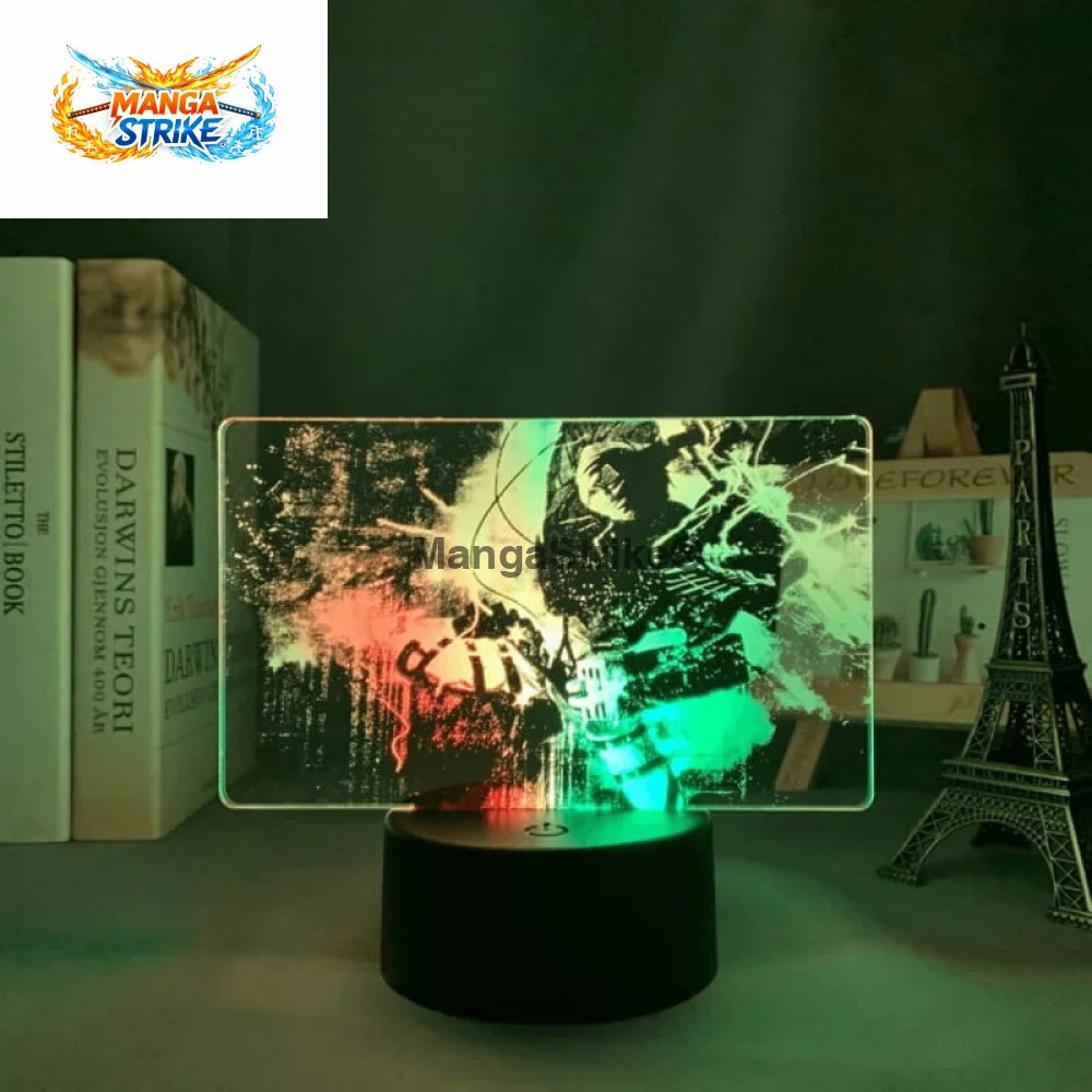 Lampe Attaque des Titans - LED Livail Ackerman Bicolore V3 - Avec télécommande - 39050508