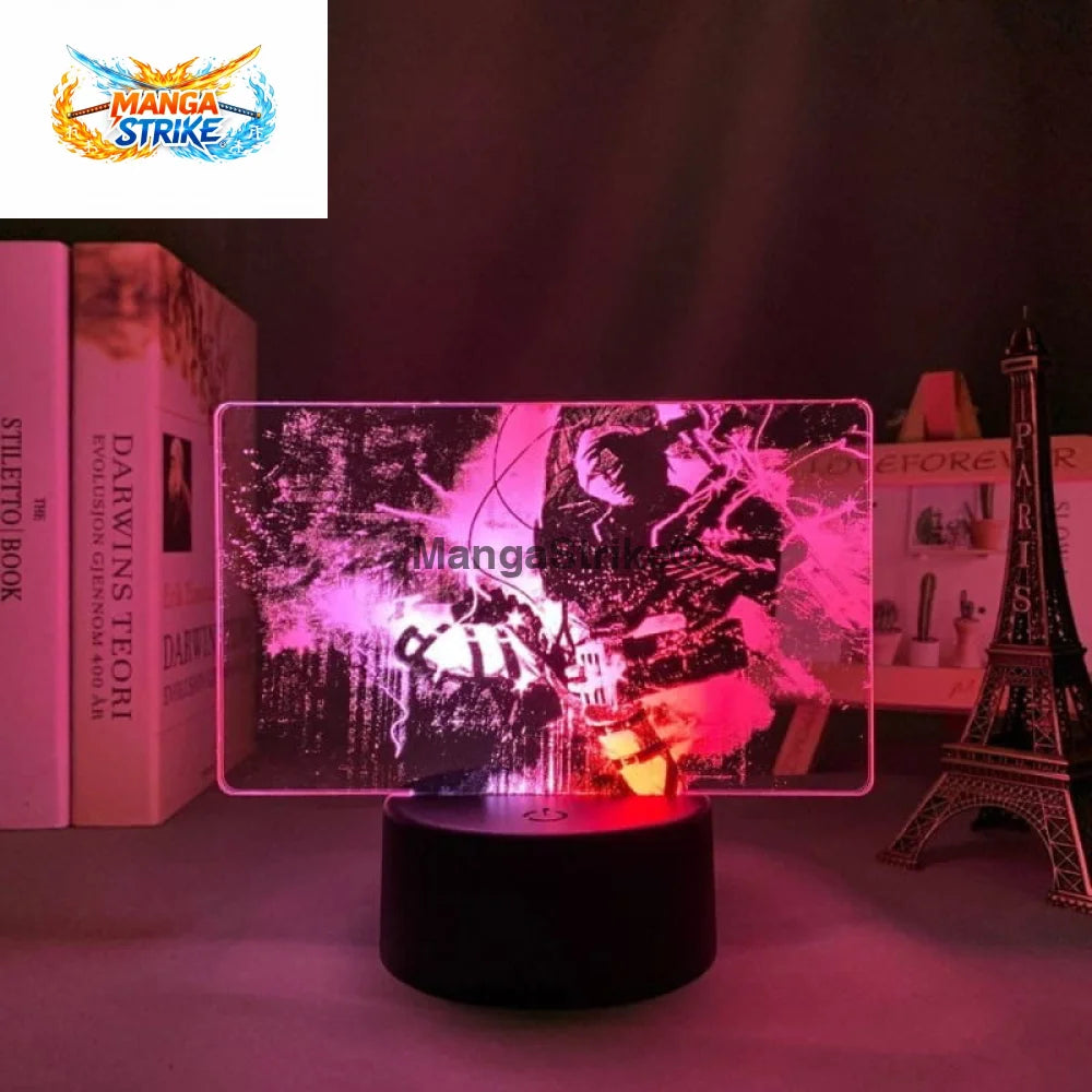 Lampe Attaque des Titans - LED Livail Ackerman Bicolore V3 - Avec télécommande - 39050508