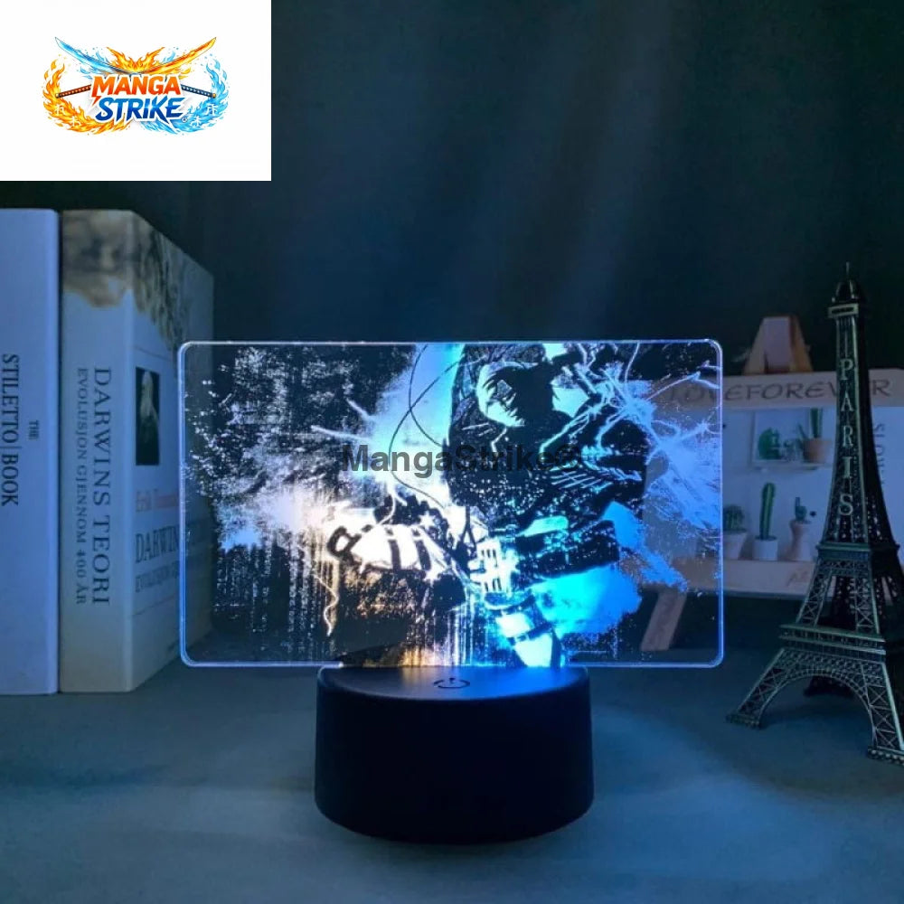 Lampe Attaque des Titans - LED Livail Ackerman Bicolore V3 - Avec télécommande - 39050508