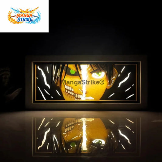 Lampe Attaque des Titans - veilleuse 3D Eren x Titan Assaillant