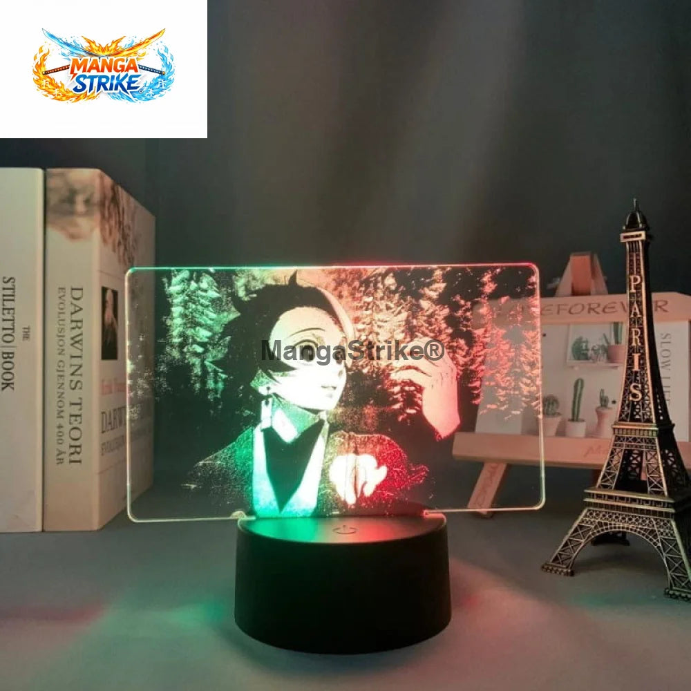Lampe Demon Slayer - LED Tanjiro Kamado Bicolore - Avec télécommande