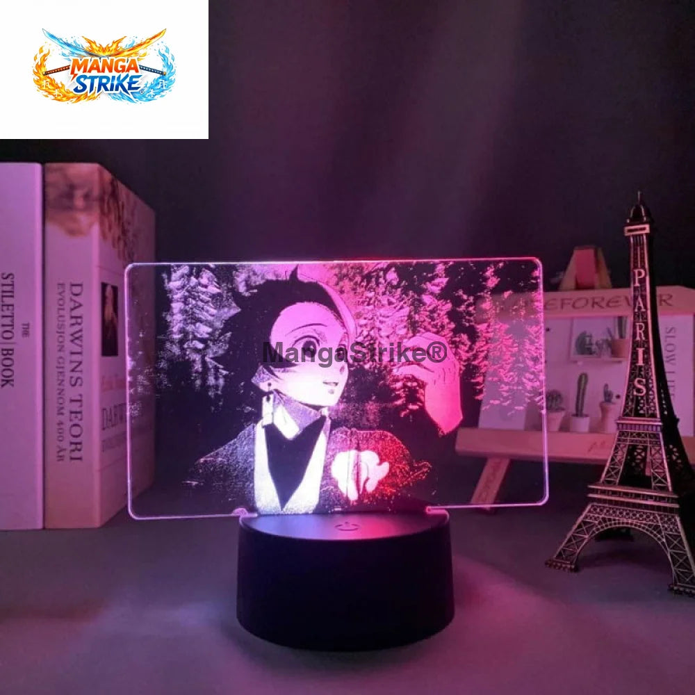 Lampe Demon Slayer - LED Tanjiro Kamado Bicolore - Avec télécommande