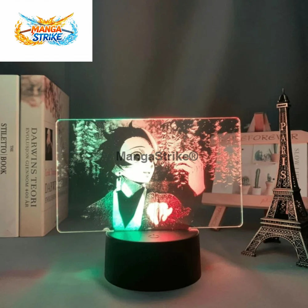 Lampe Demon Slayer - LED Tanjiro Kamado Bicolore - Avec télécommande