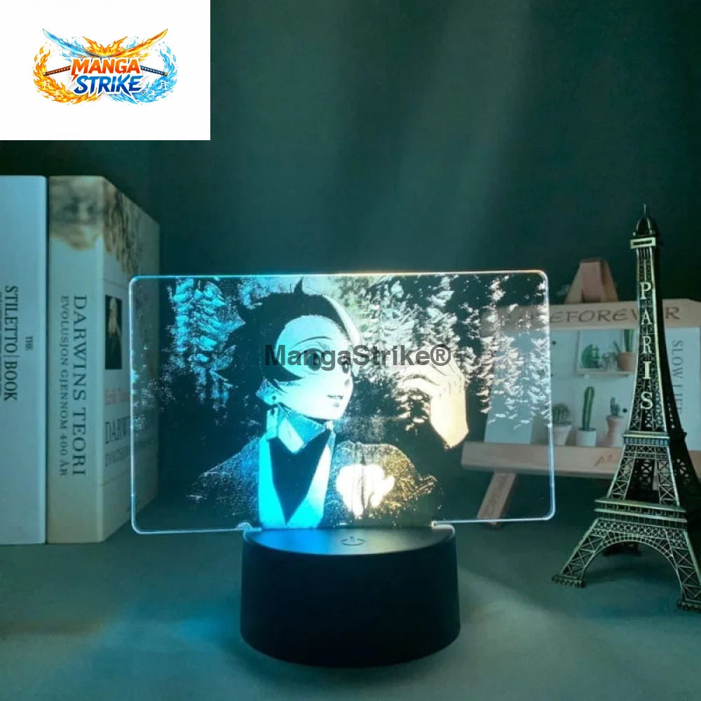 Lampe Demon Slayer - LED Tanjiro Kamado Bicolore - Avec télécommande