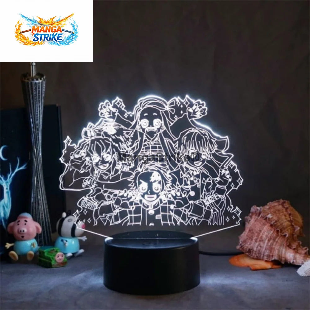 Lampe Demon Slayer - LED Tanjiro Nezuko Inosuke et Zenitsu - Tanjiro Team