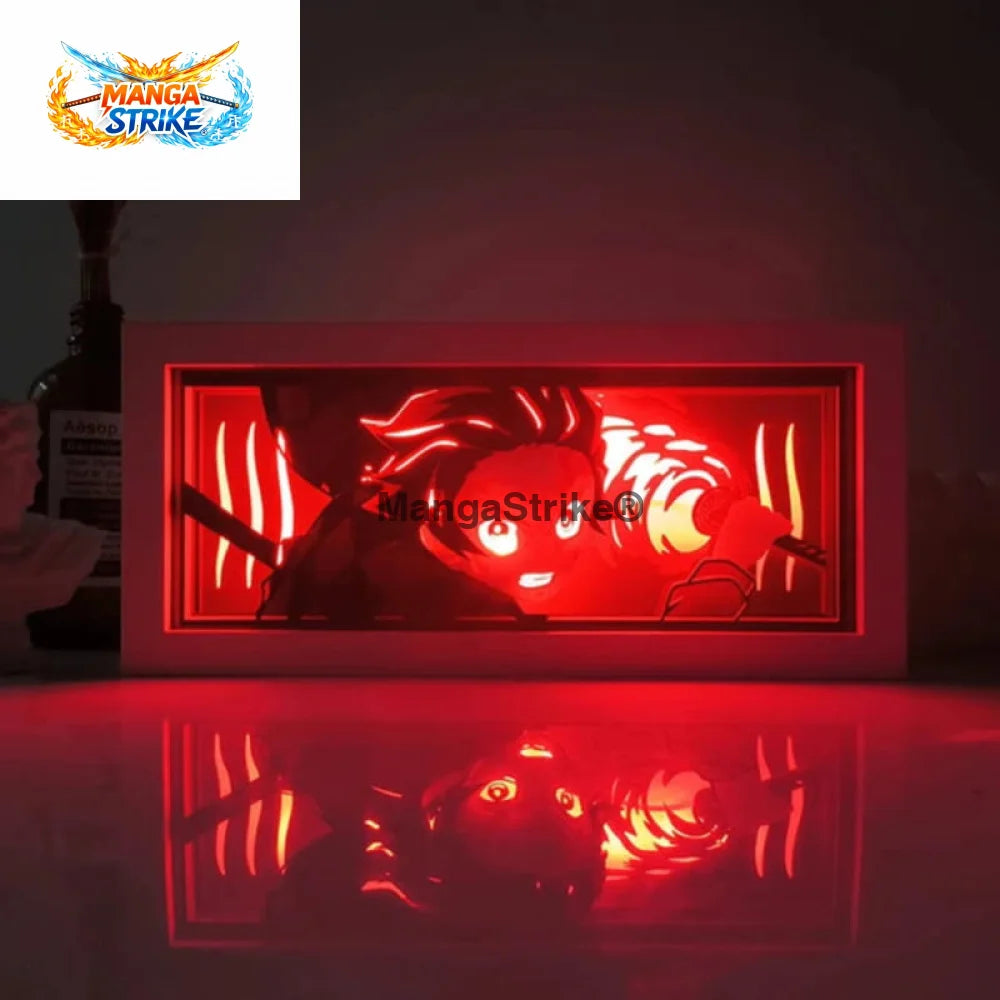 Lampe Demon Slayer - Veilleuse 3D Tanjiro ’Danse du Dieu du Feu’