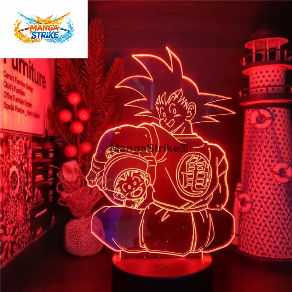 Lampe Dragon Ball Z - LED Goku x Gohan - Goku & Gohan