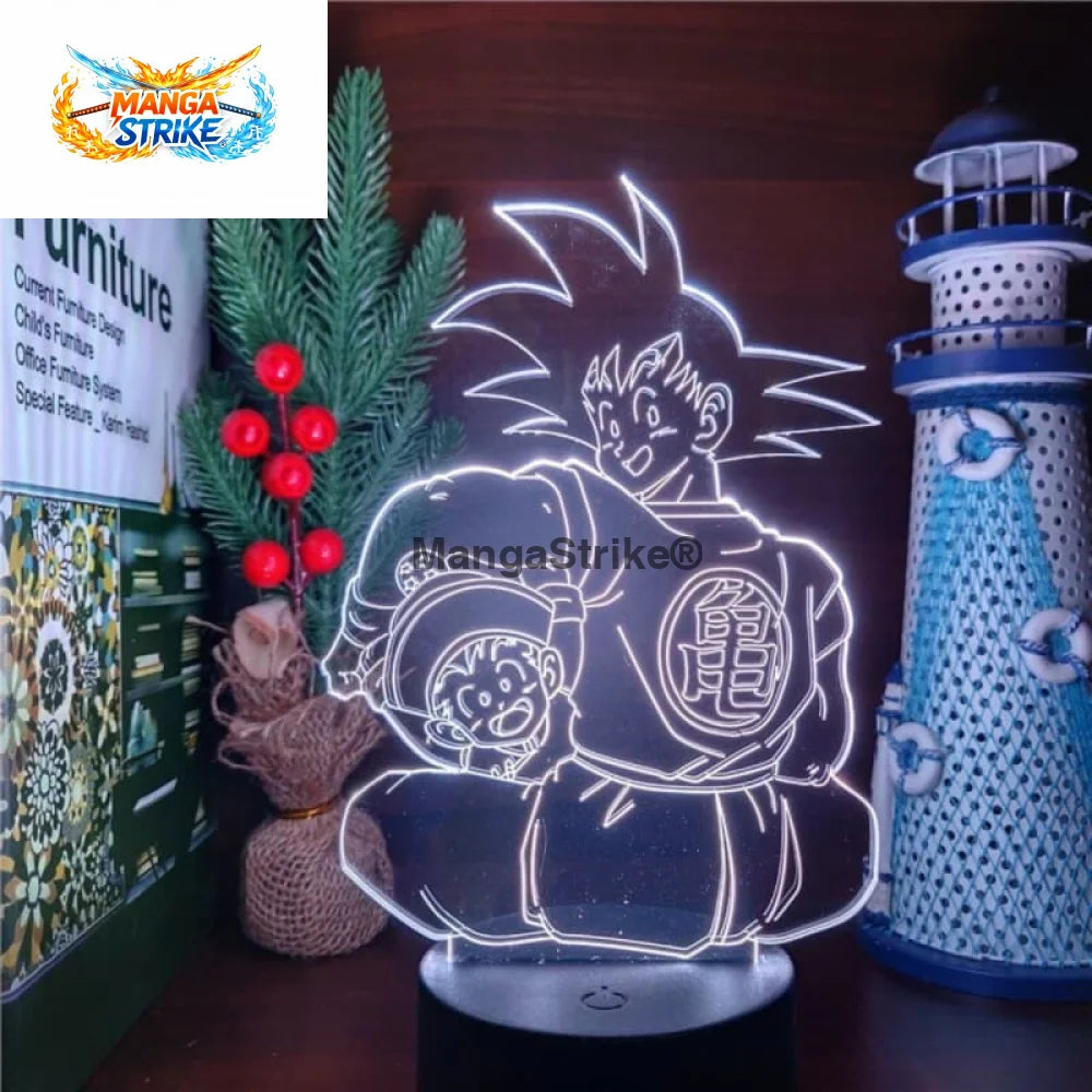 Lampe Dragon Ball Z - LED Goku x Gohan - Goku & Gohan
