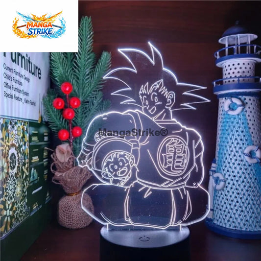 Lampe Dragon Ball Z - LED Goku x Gohan - Goku & Gohan