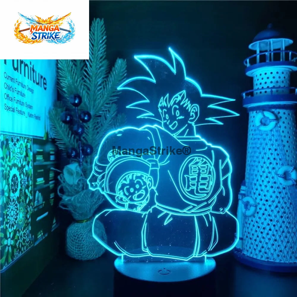 Lampe Dragon Ball Z - LED Goku x Gohan - Goku & Gohan