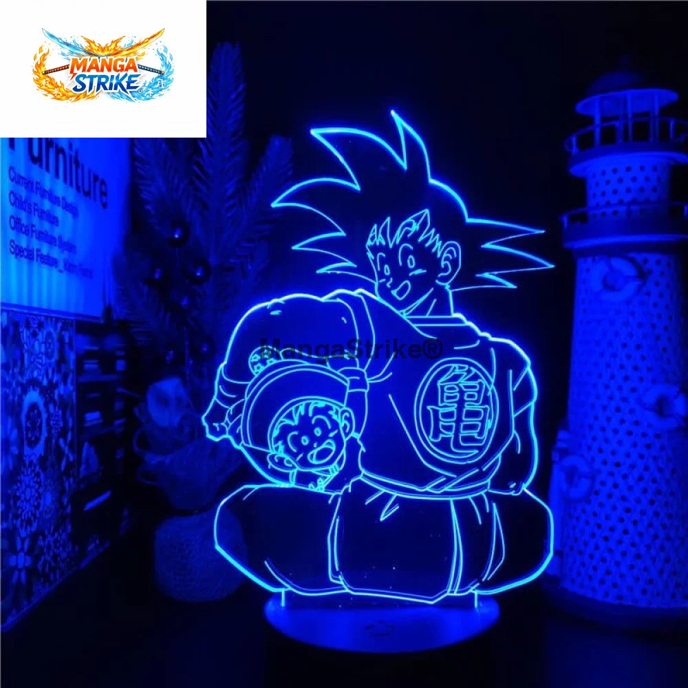 Lampe Dragon Ball Z - LED Goku x Gohan - Goku & Gohan