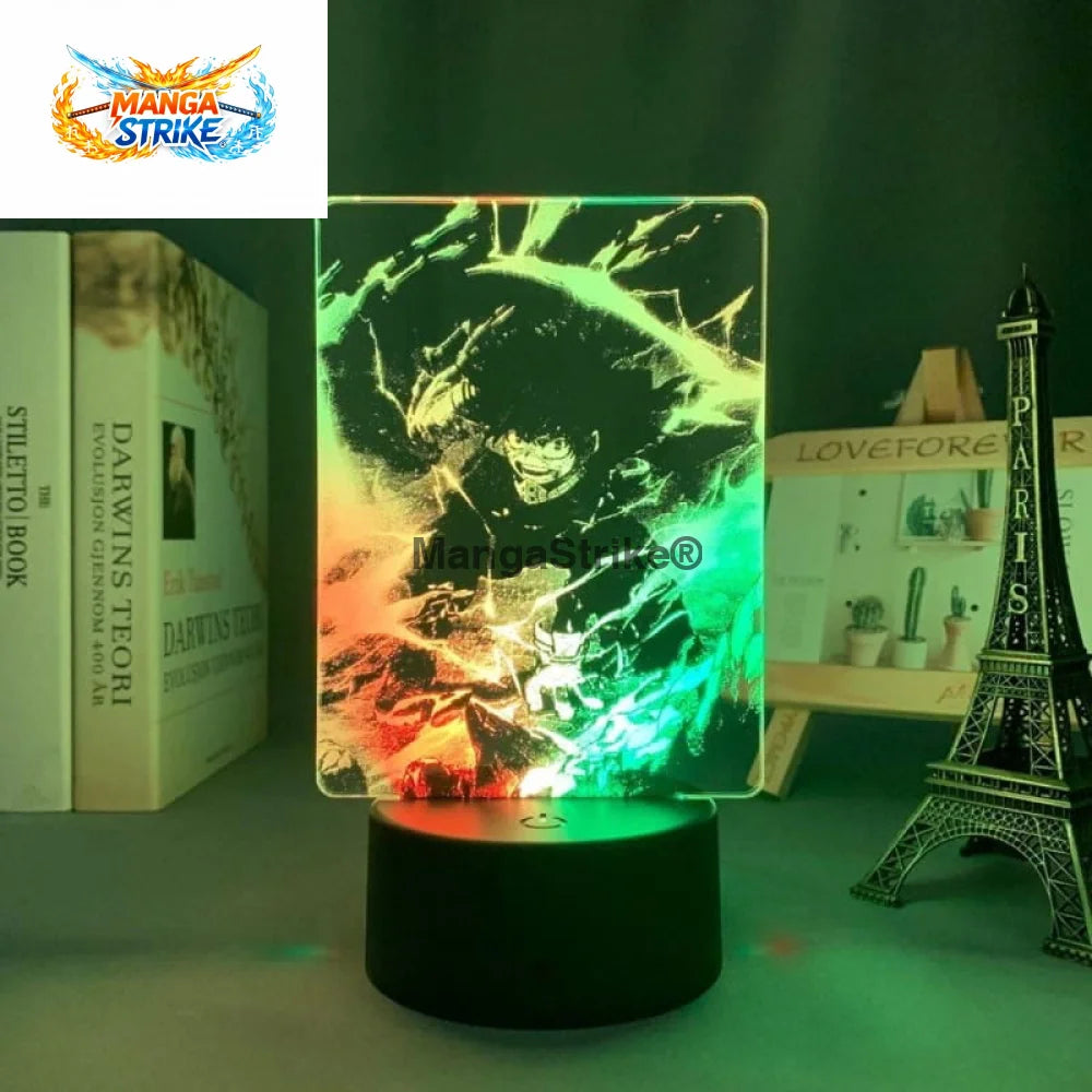 Lampe My Hero Academia - LED Izuku Midoriya Bicolore - Avec télécommande