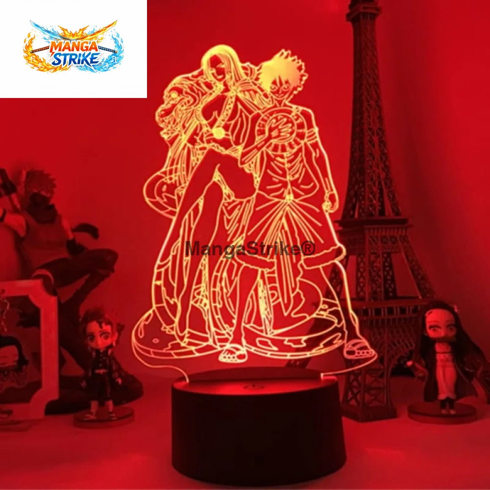 Lampe One Piece - Led Luffy ’2D3Y’ x Hancock - Luffy x Hancock