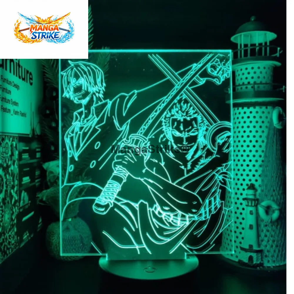 Lampe One Piece - Led Zoro x Sanji - Zoro x Sanji