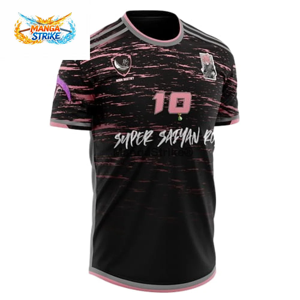 Maillot Dragon Ball Z - de Foot Goku Noir SSJ Rosé