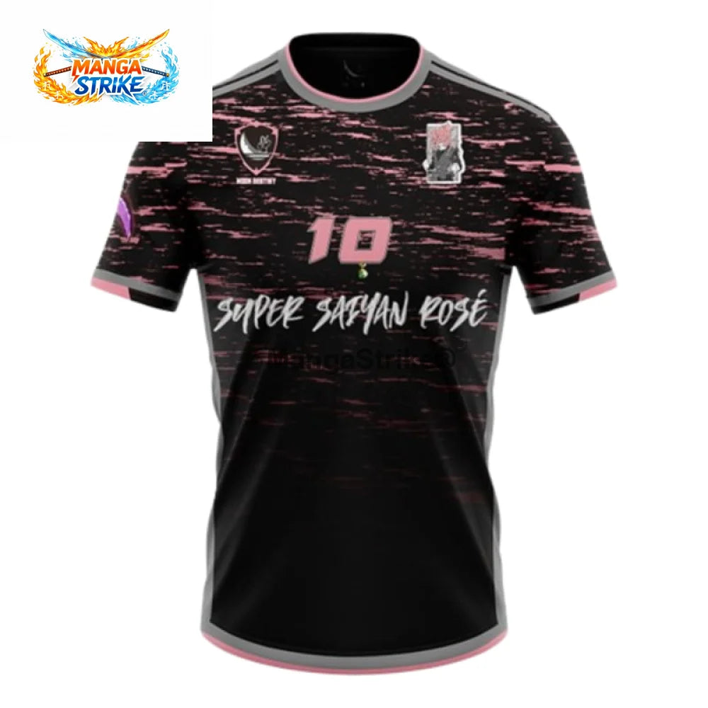 Maillot Dragon Ball Z - de Foot Goku Noir SSJ Rosé - XS