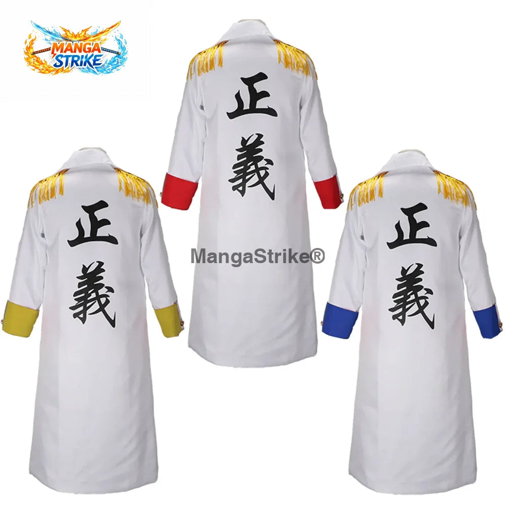 Marine Vice Admiral Cosplay Costume Kizaru Cloak Men Cloak Coat Suit