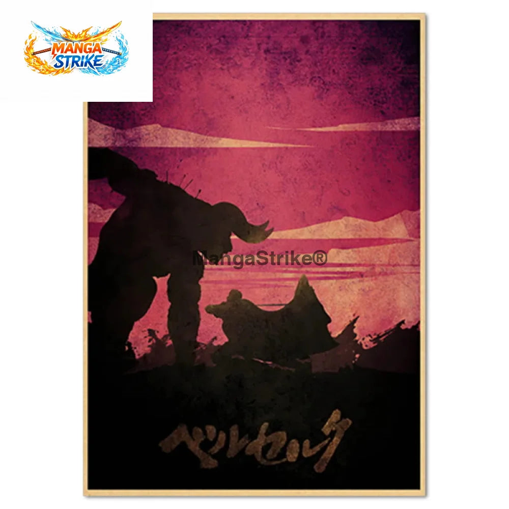 Poster Berserk - Guts contre Zodd