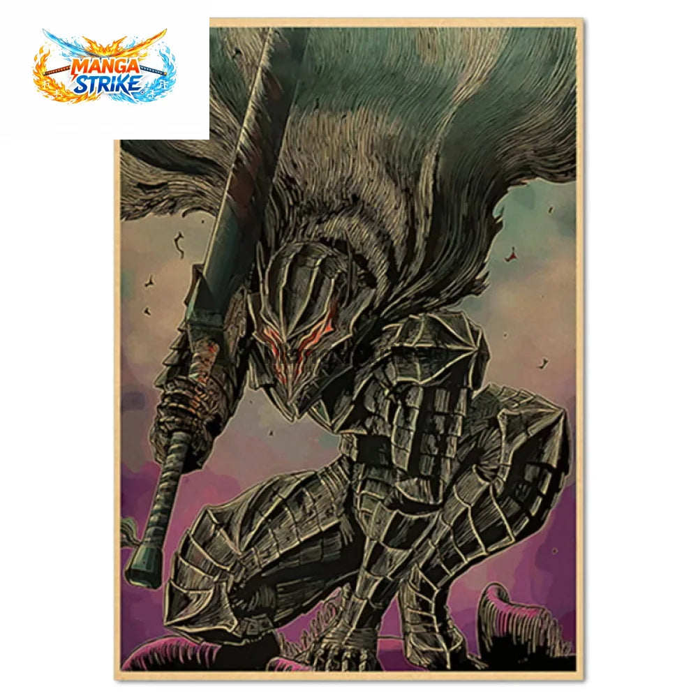 Poster Berserk - Guts ’Le Chevalier de l’Ombre’